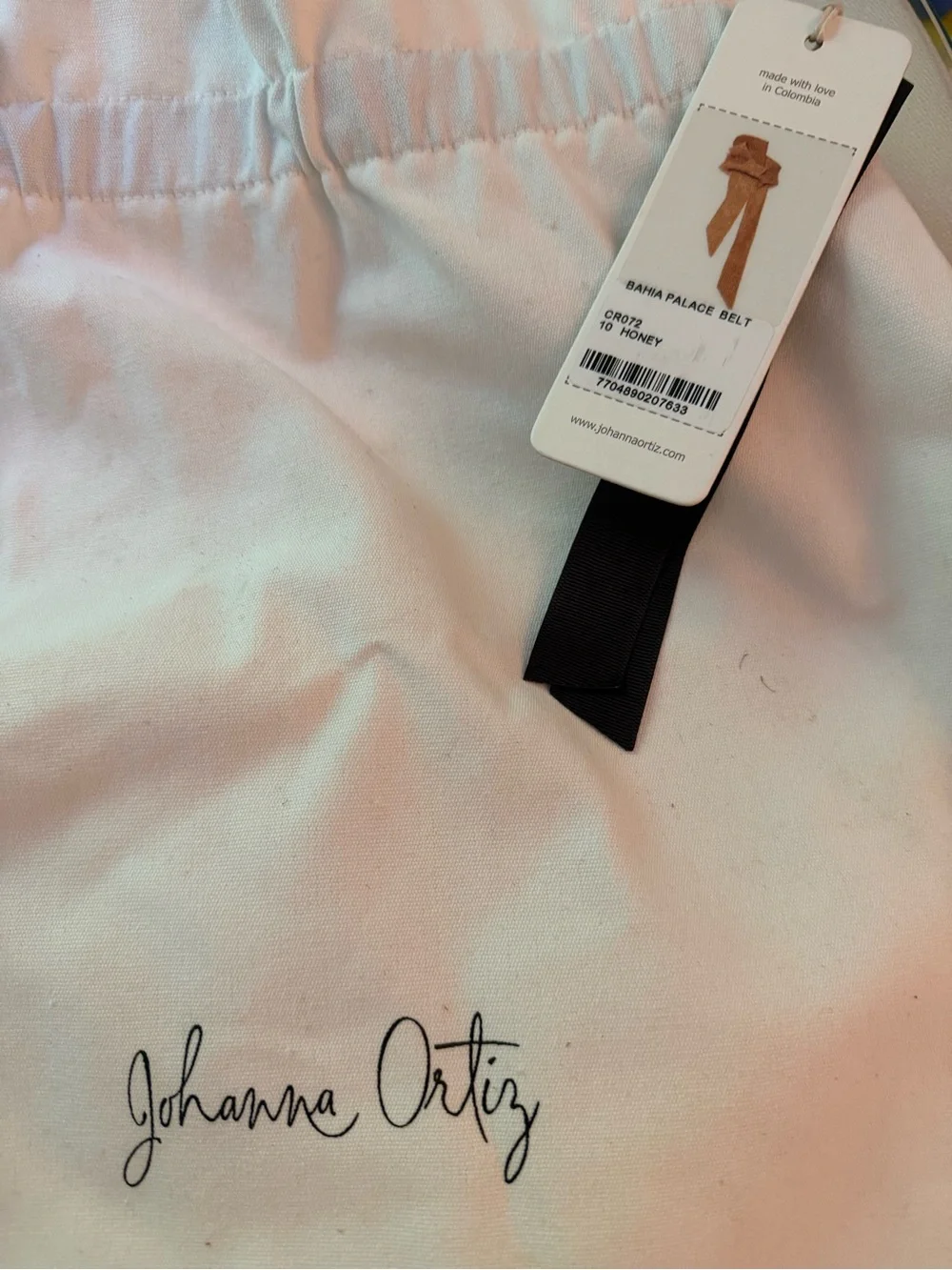 Johanna Ortiz Woven Braided Belt in Warm Tan and Honey - Picture 8 of 8